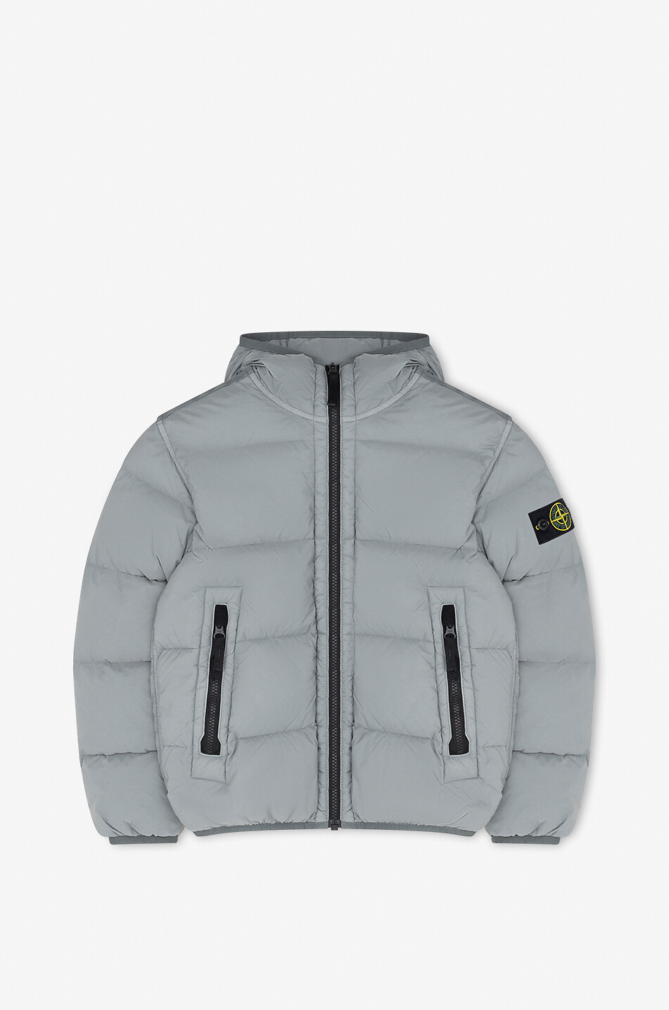 Kinder-Daunenjacke mit Kapuze 40328 Seamless Tunnel Nylon Down - TC