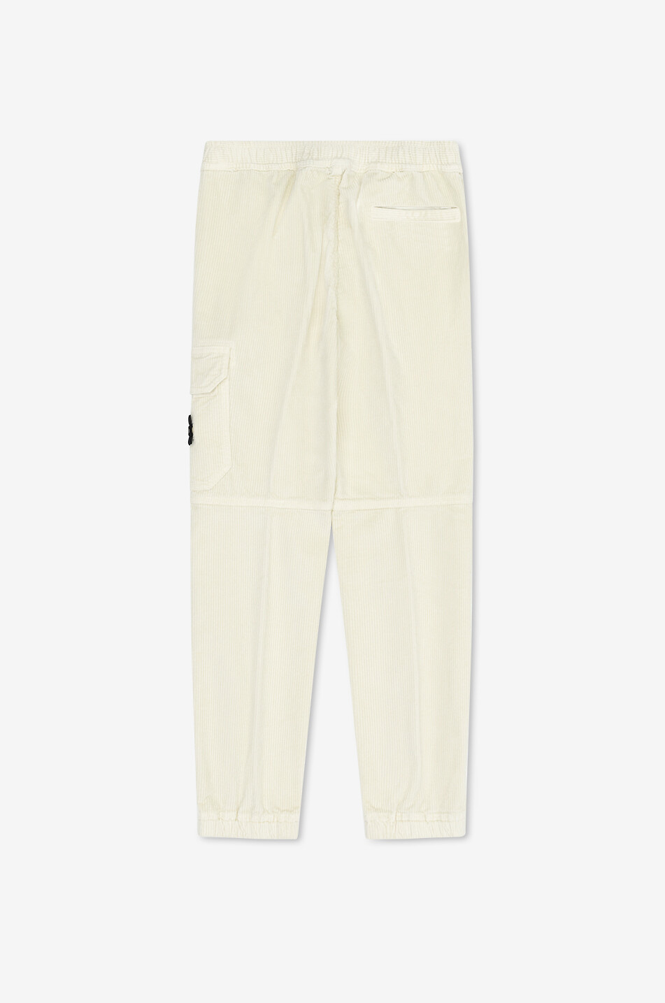 STONE ISLAND JUNIOR 30403 children's corduroy cargo trousers Boy EGGSHELL 2