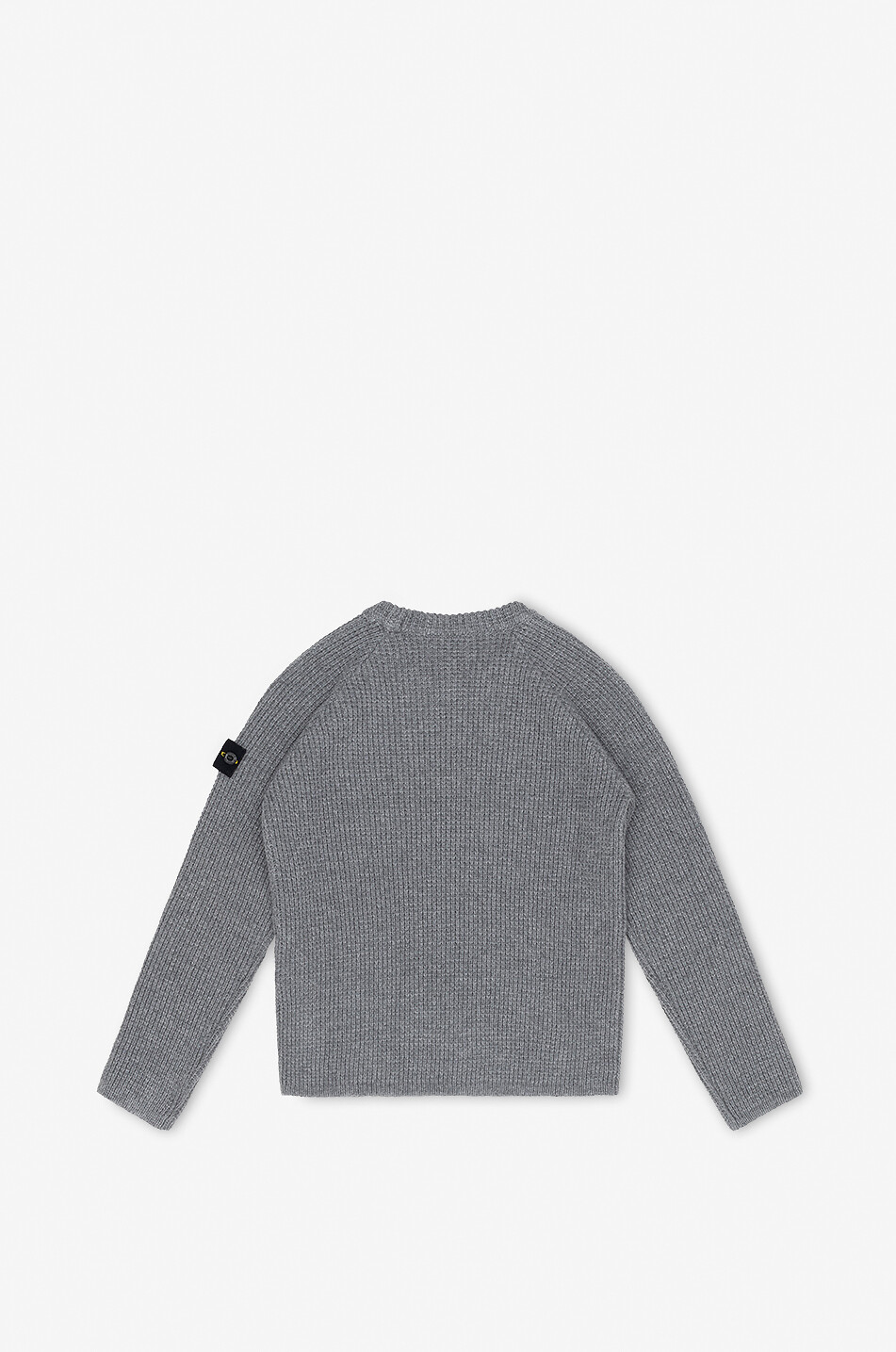 Pull côtelé à col rond en laine et cachemire enfant 508Z5