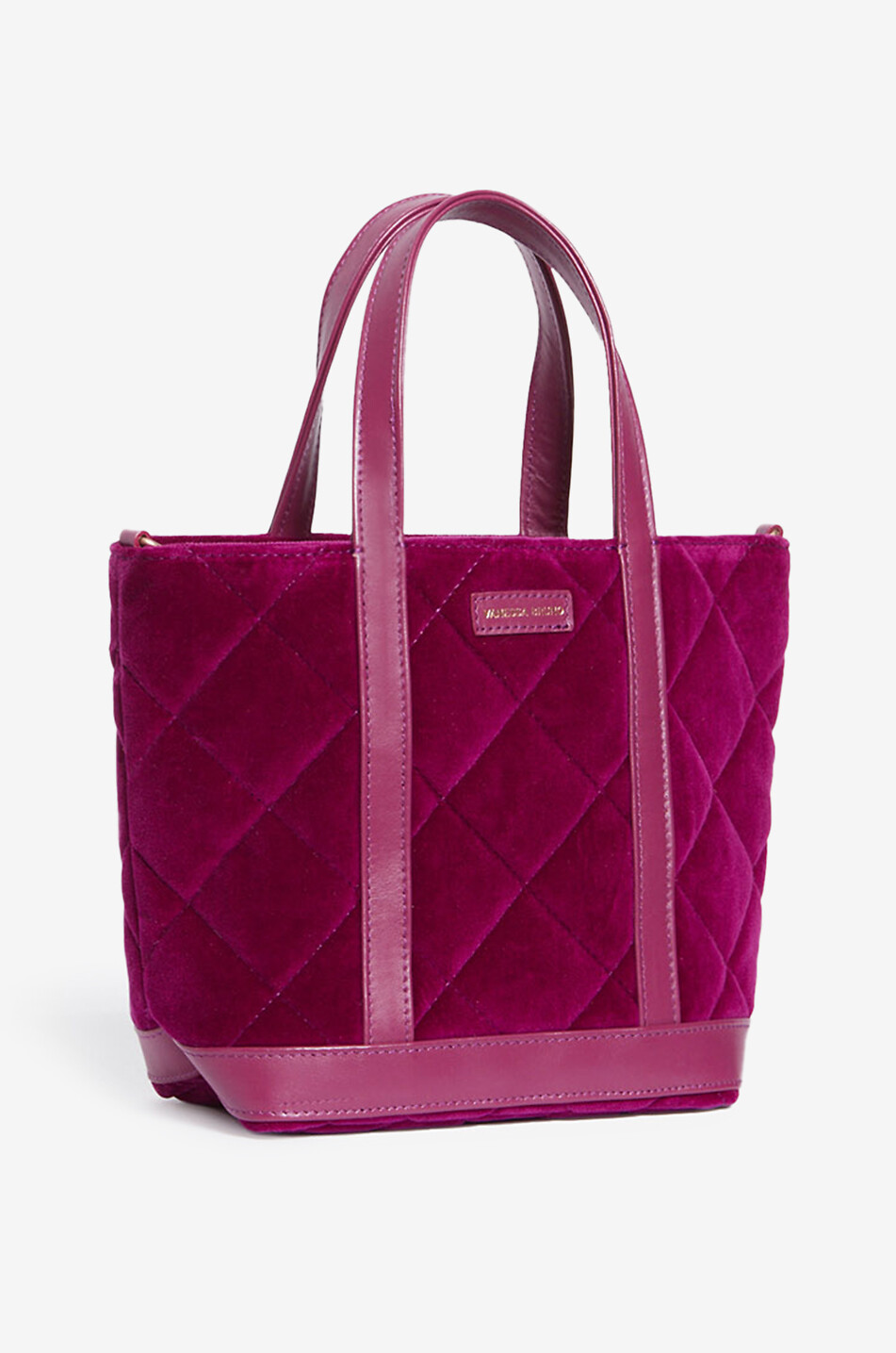 Cabas S quilted velvet tote bag