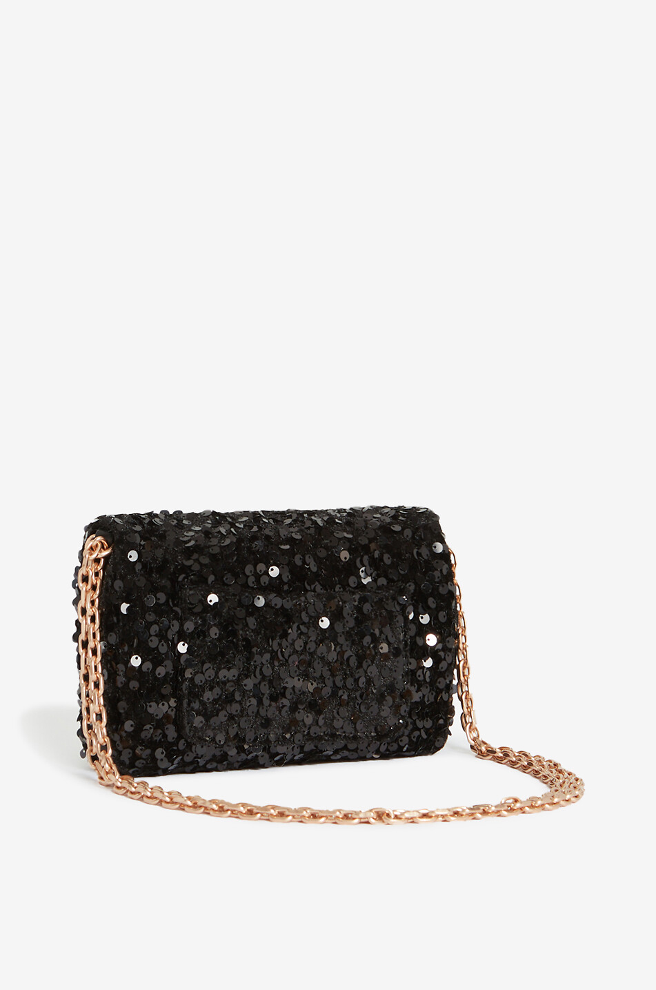 VANESSA BRUNO Moon Nano sequinned shoulder bag Women BLACK 3