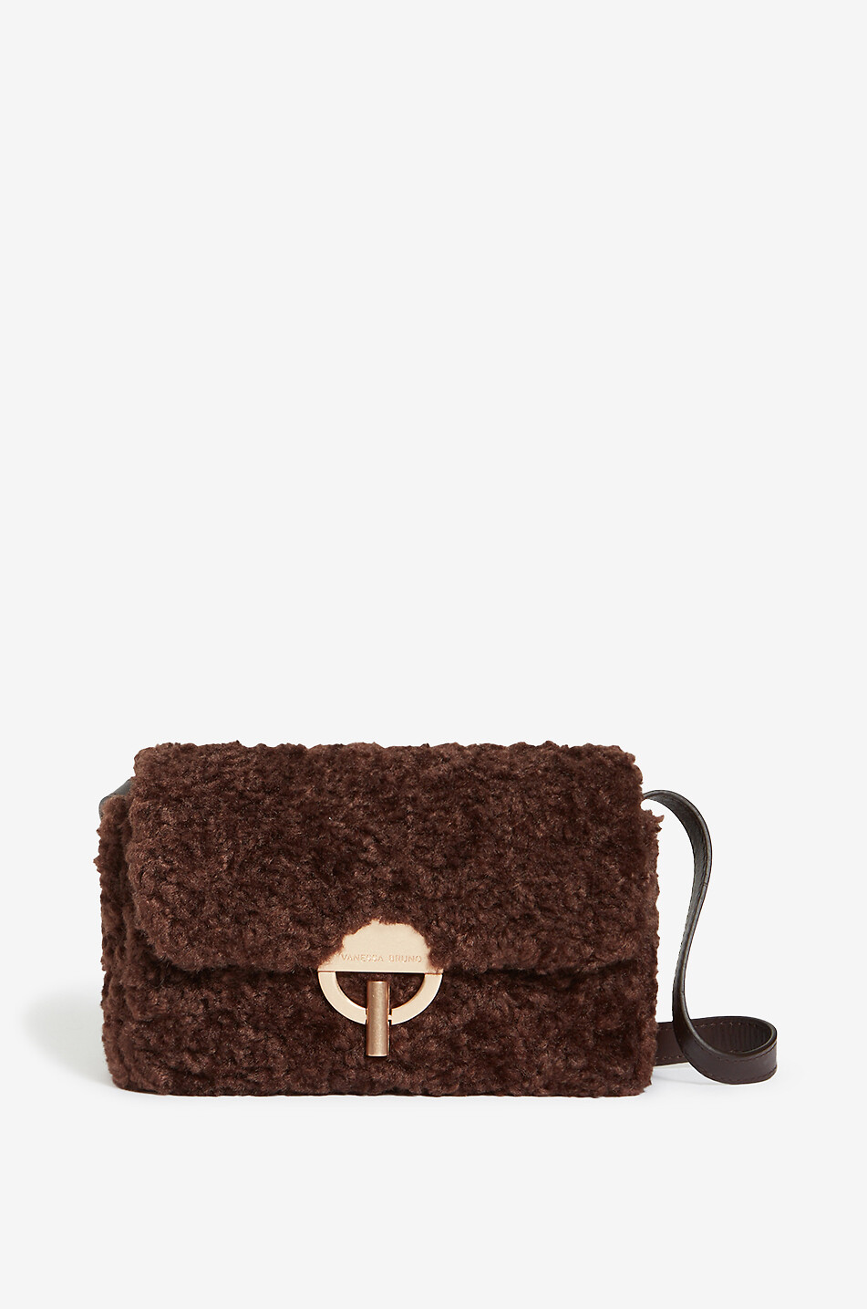 Moon faux fur shoulder bag