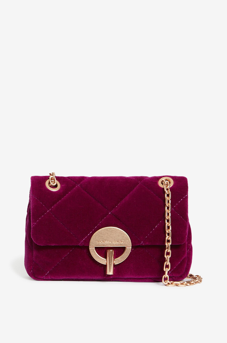 Sac porté épaule en velours matelassé Moon Nano