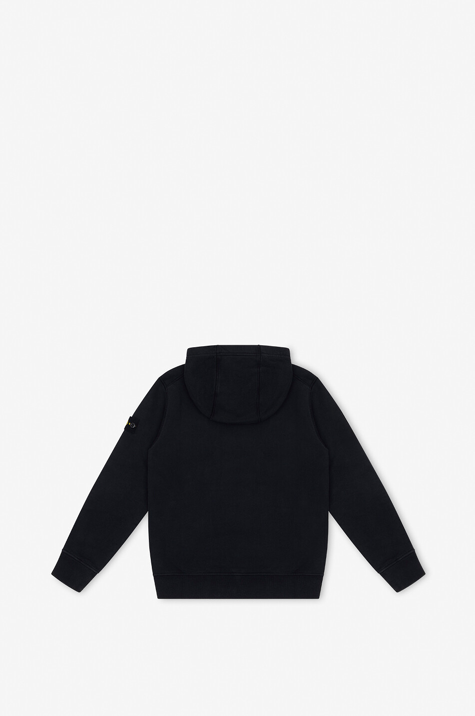 STONE ISLAND JUNIOR 61620 Organic Cotton Fleece children's hooded sweatshirt Boy BLACK 2