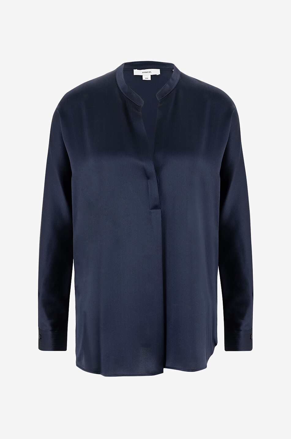 Langärmelige Bluse aus Seidensatin