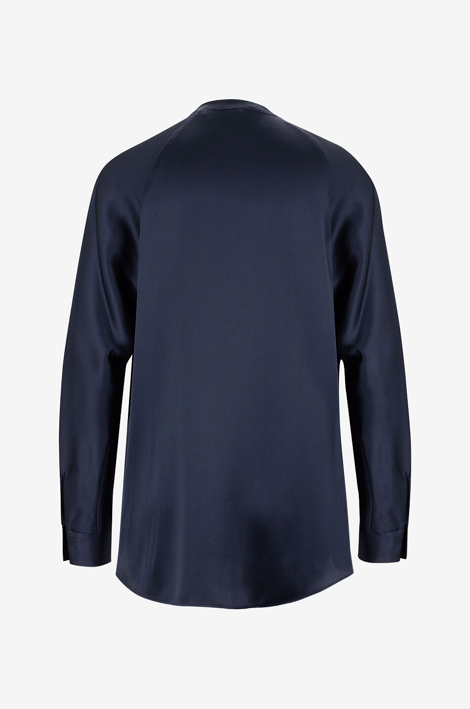 VINCE Langärmelige Bluse aus Seidensatin Damen DUNKELBLAU 2