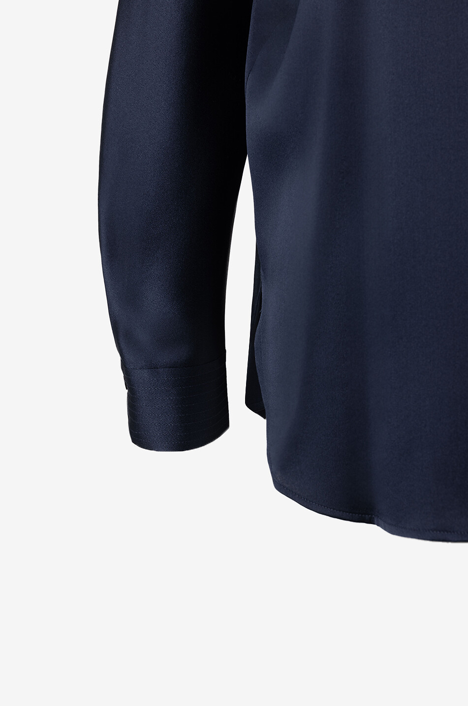 VINCE Langärmelige Bluse aus Seidensatin Damen DUNKELBLAU 3