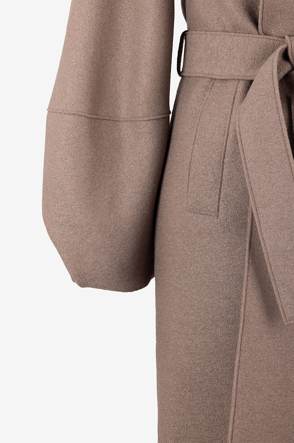 HARRIS WHARF Langer Mantel aus Schurwolle Damen HELLBRAUN 5