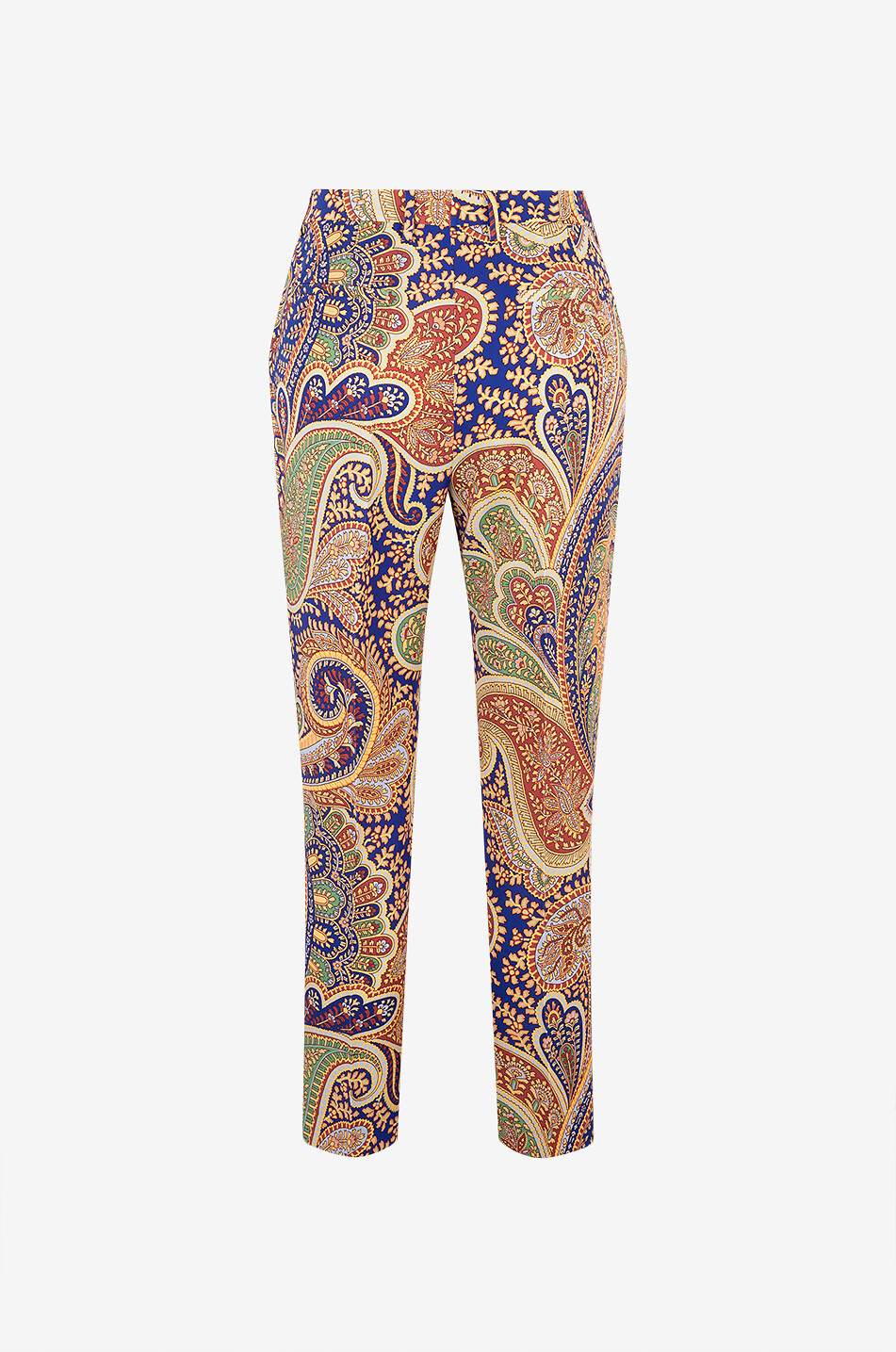 Pantalon cigarette en sergé Paisley Etro x Bongénie