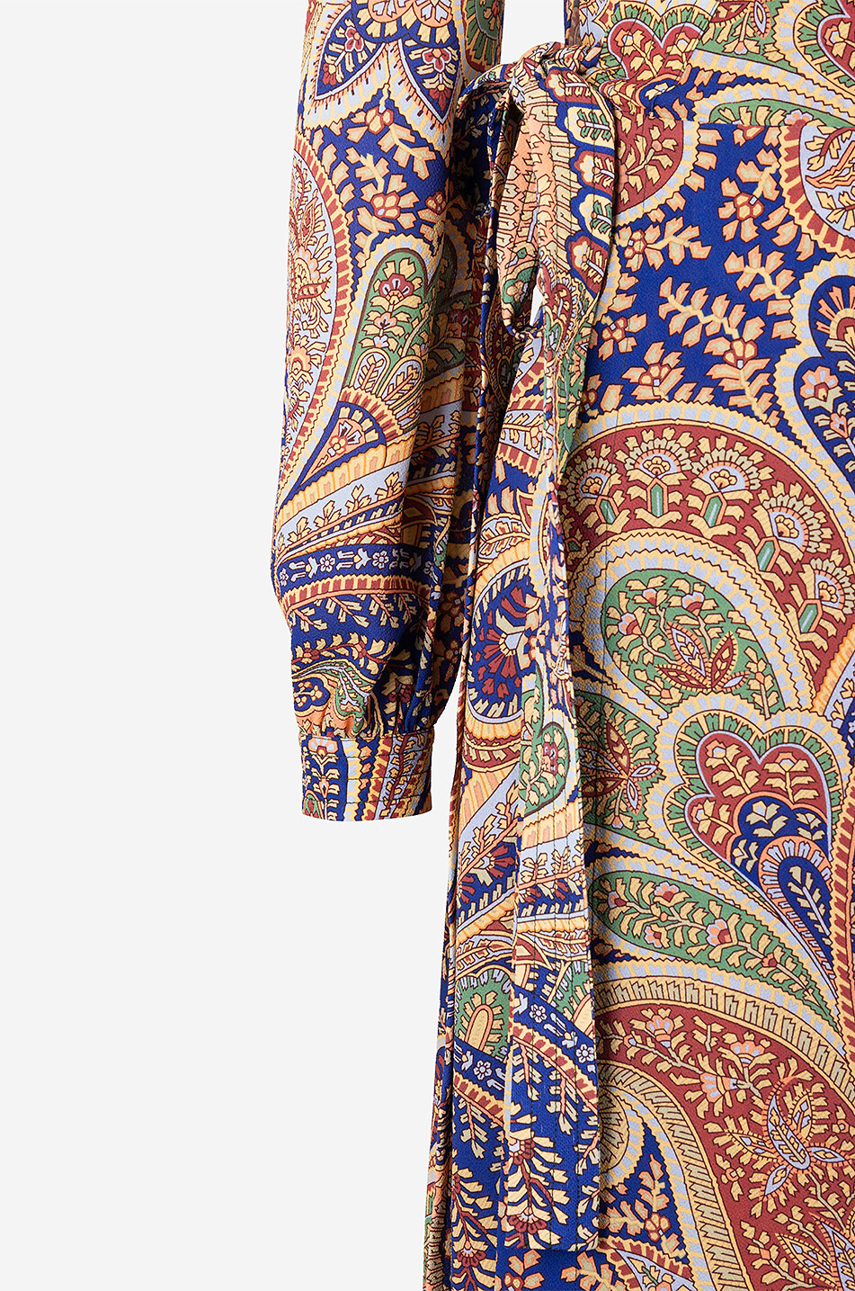 Etro x Bongénie Paisley midi wrap dress in crepe