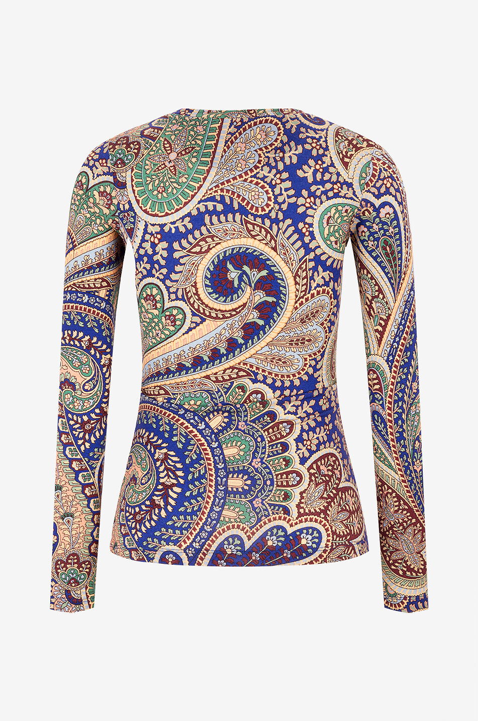 T-shirt ajusté à manches longues en laine Paisley Etro x Bongénie