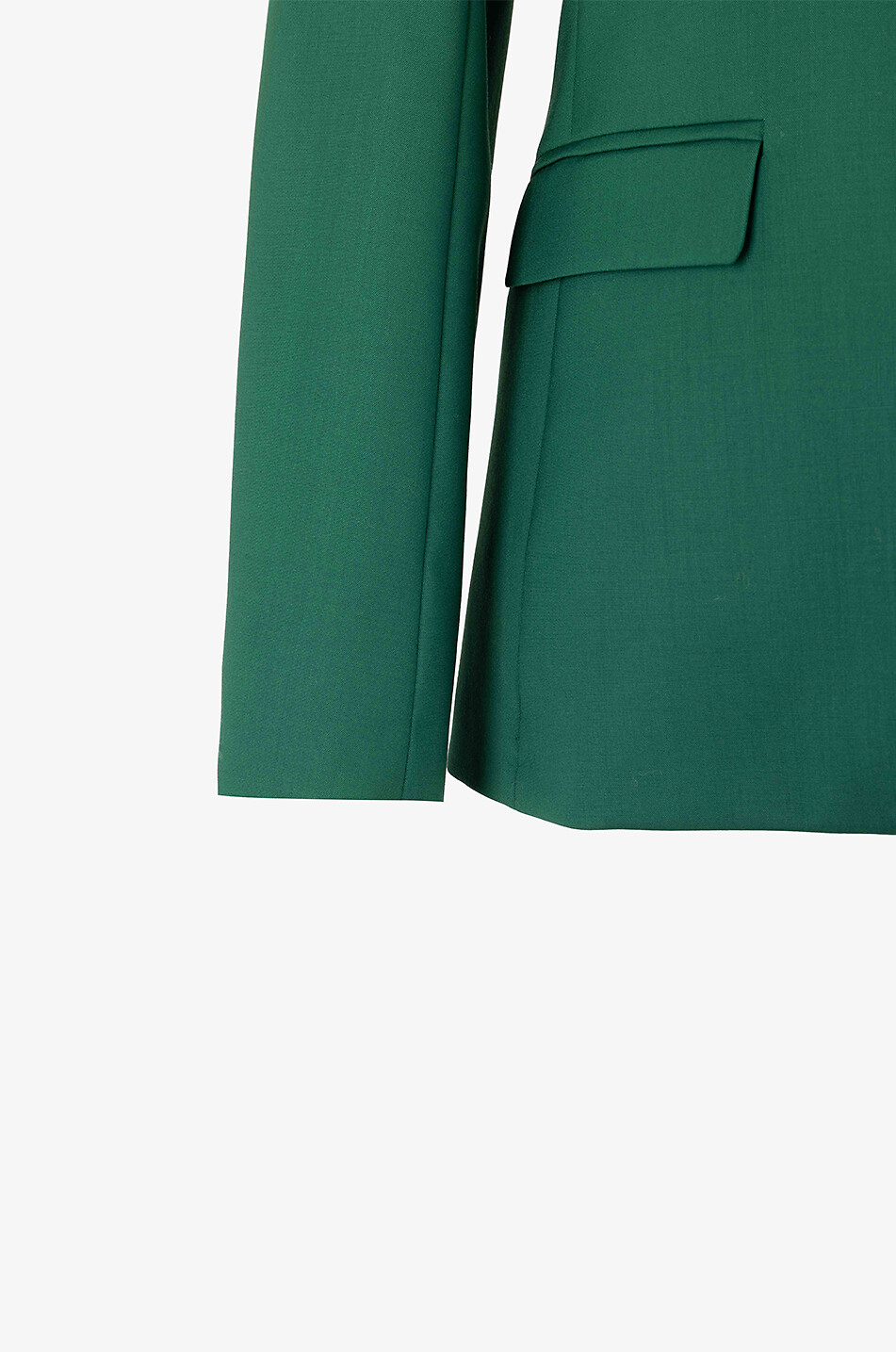 WEEKEND MAX MARA Lamine lightweight wool single-breasted blazer Women GREEN 3