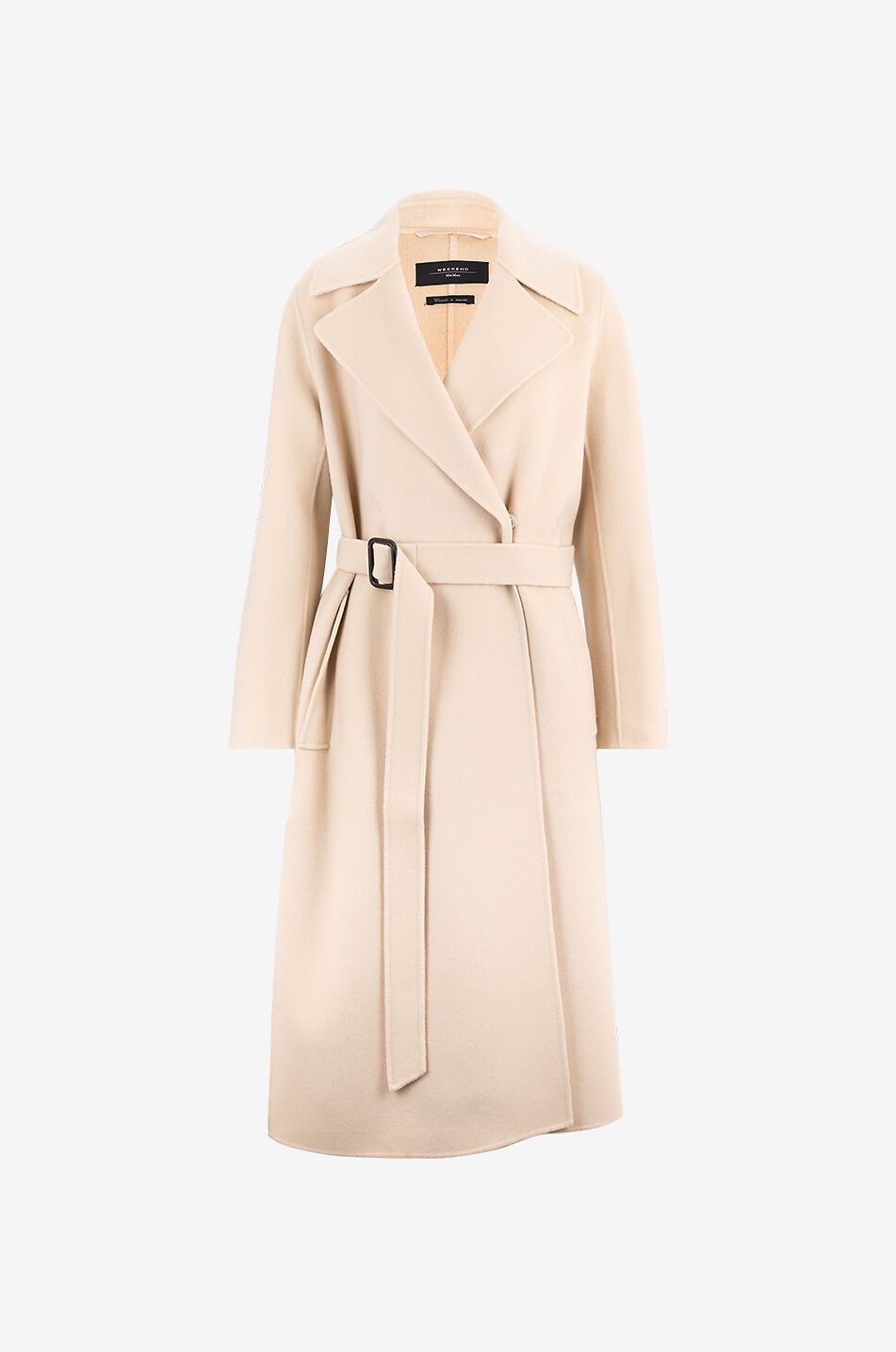 Manteau long en laine esprit peignoir Manu