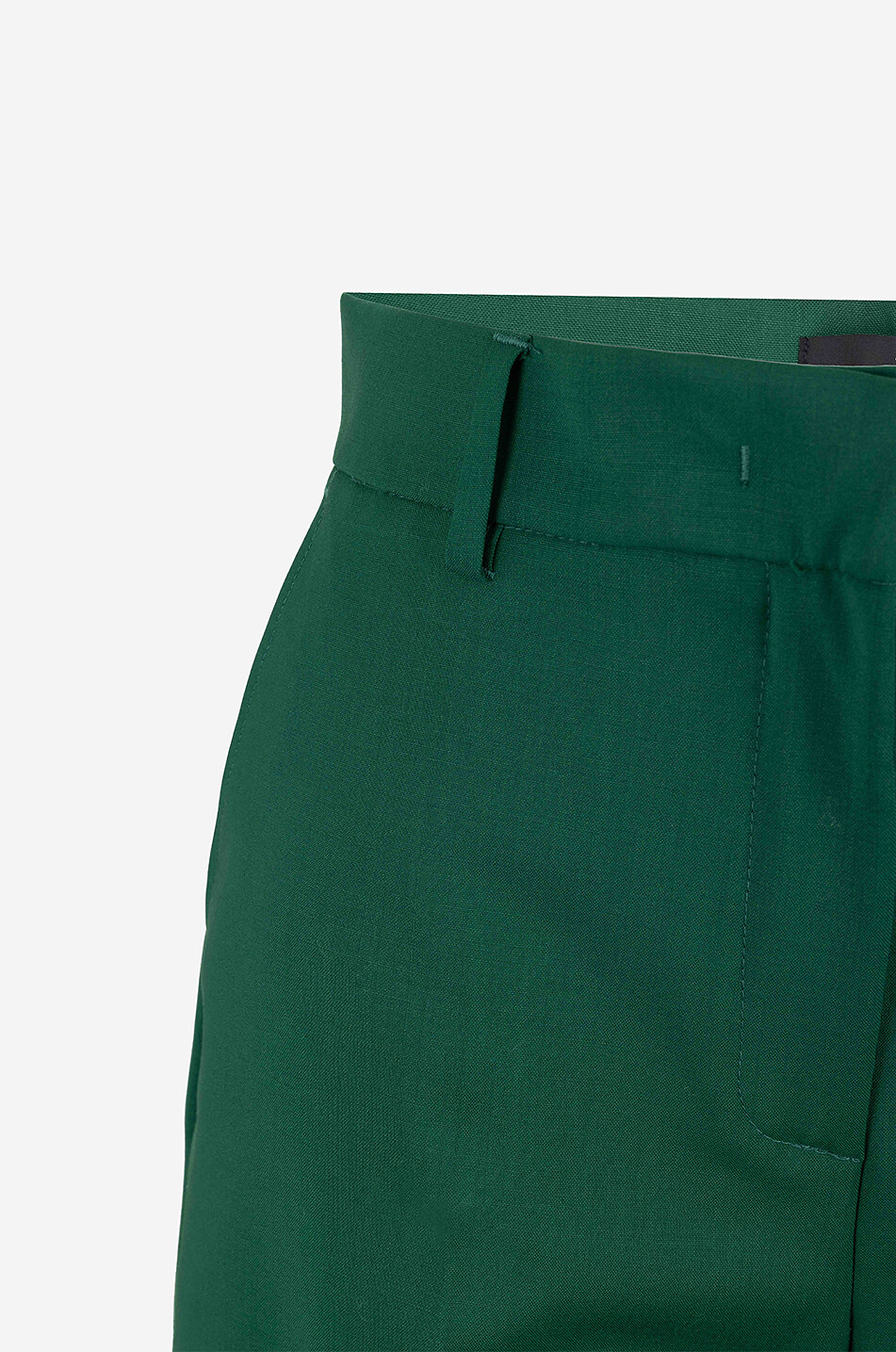 WEEKEND MAX MARA Leichte Wollhose mit hoher Taille und weitem Bein Visivo Damen GRÜN 3