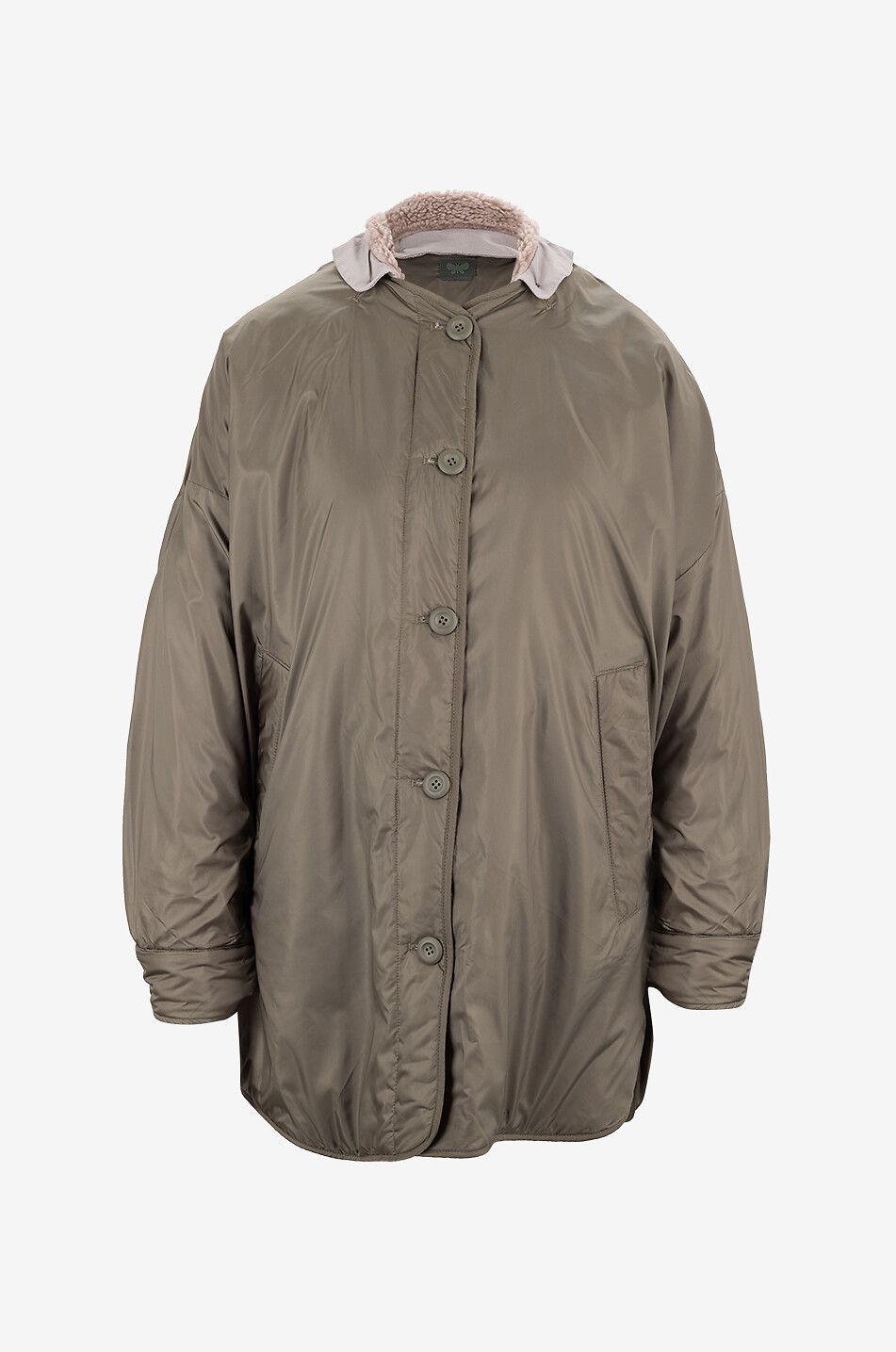 WEEKEND MAX MARA Drawa padded reversible nylon parka Women KHAKI 7