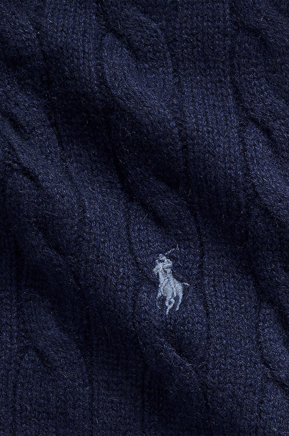 POLO RALPH LAUREN Kaschmir-Zopfstrick-Mütze und Schal Herren DUNKELBLAU 3