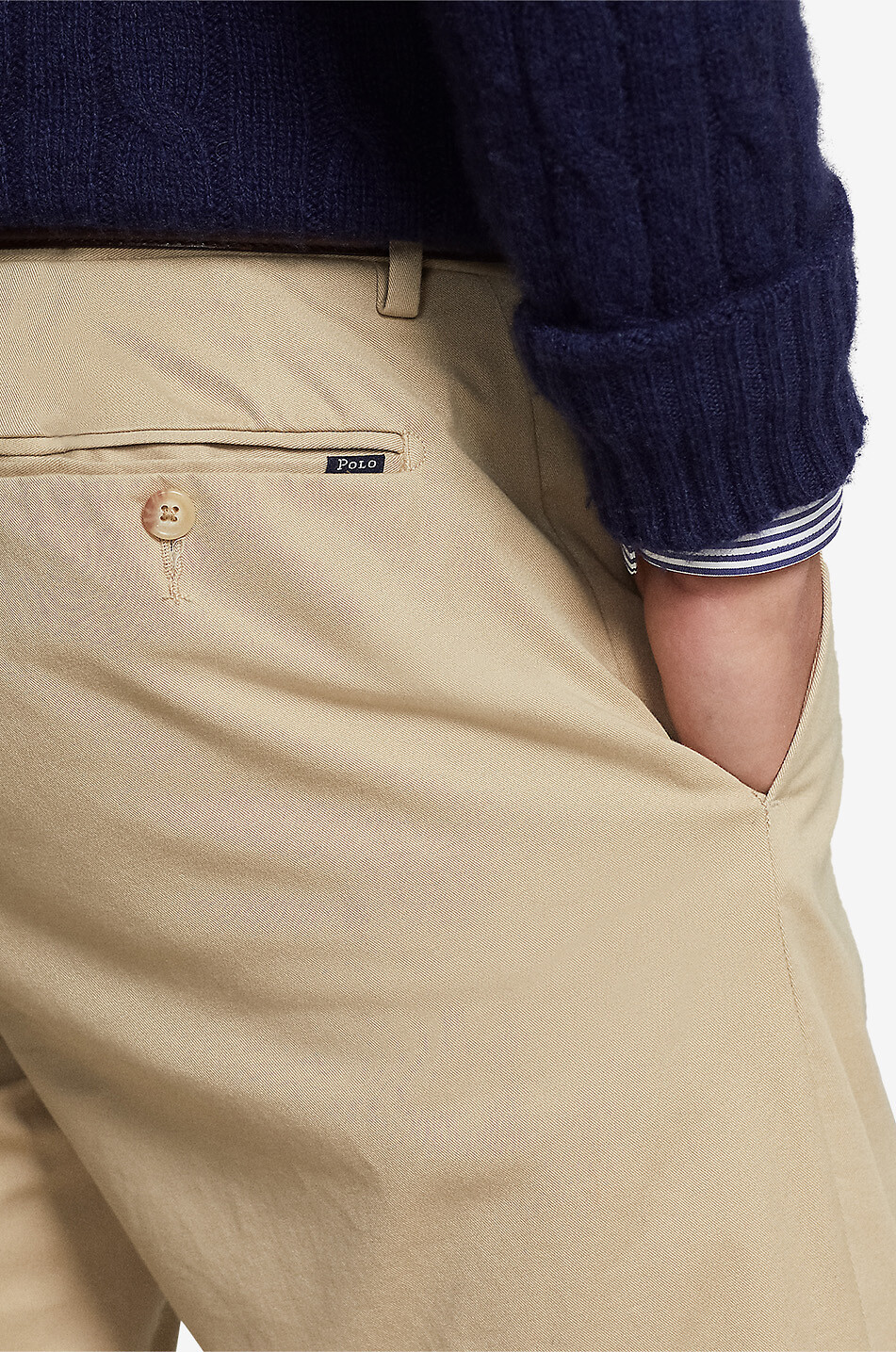 POLO RALPH LAUREN Cotton-blend casual trousers Men BEIGE 2