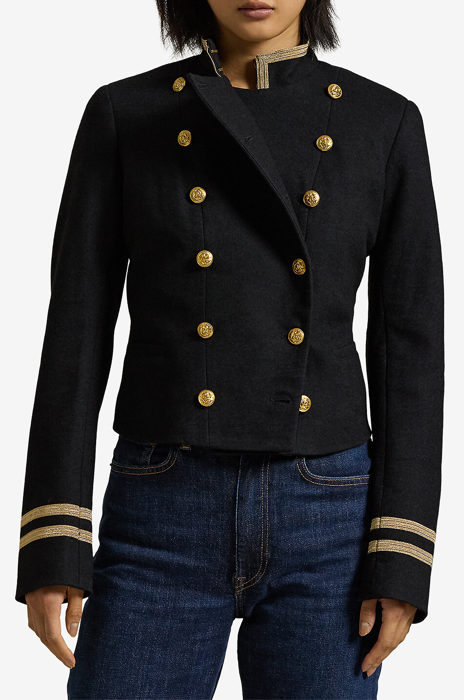 Textured wool officer s jacket POLO RALPH LAUREN Bongenie