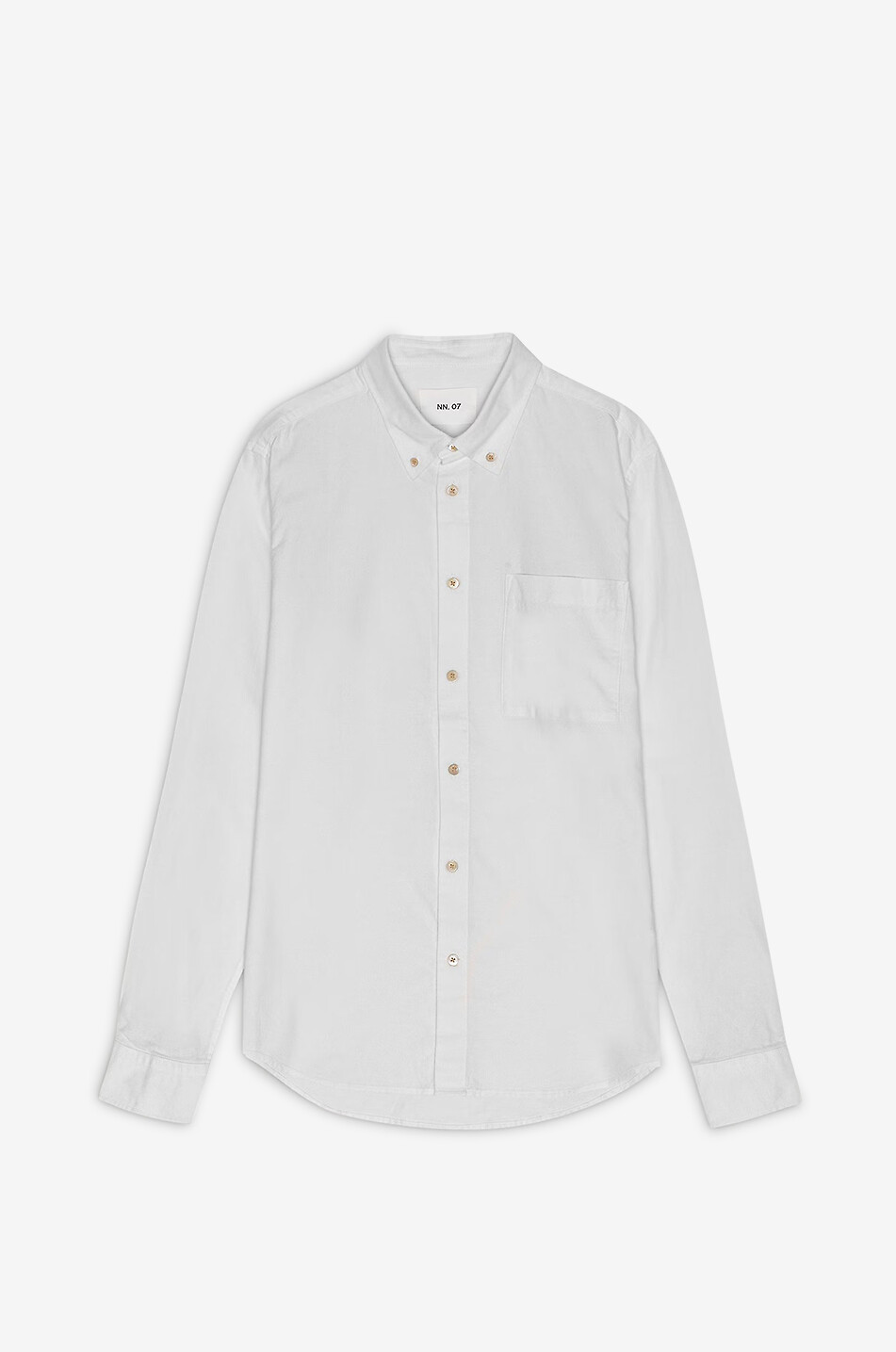 NN07 Langärmeliges Hemd aus Baumwolle Arne Herren WEISS 1