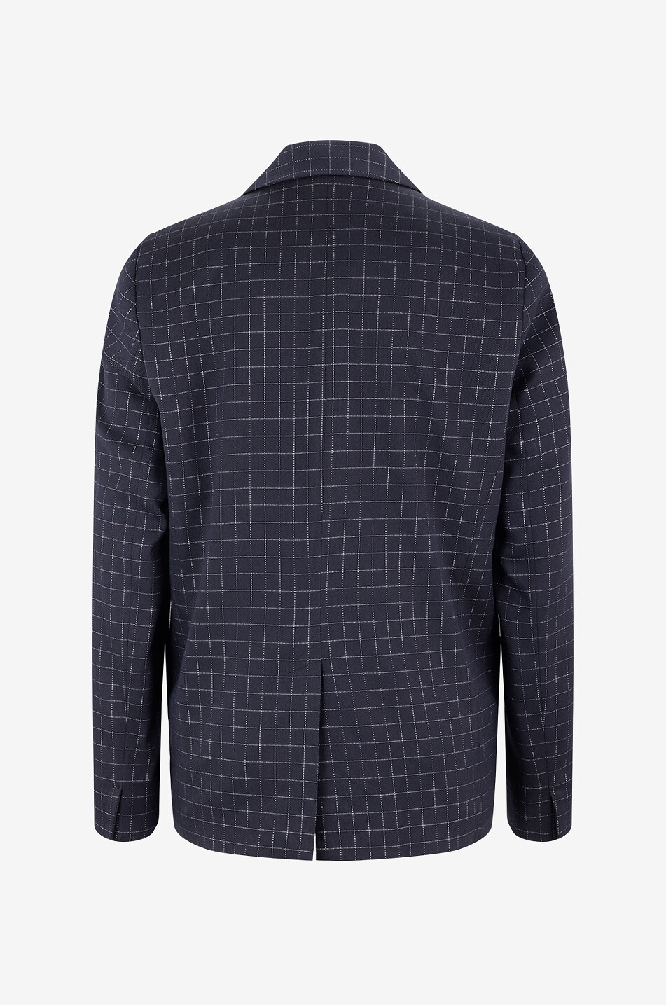 Einreihiger Batavia-Blazer mit silbrigen Karos