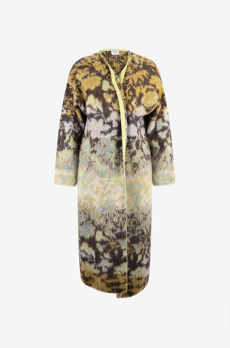 FORTE FORTE Bloom Mist alpaca wool long cardigan Women GREEN 1