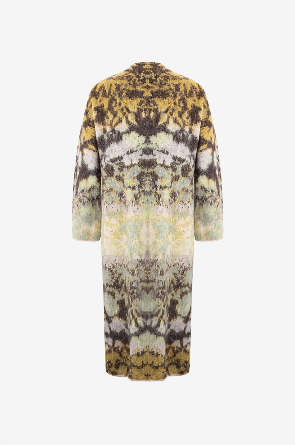 FORTE FORTE Bloom Mist alpaca wool long cardigan Women GREEN 2