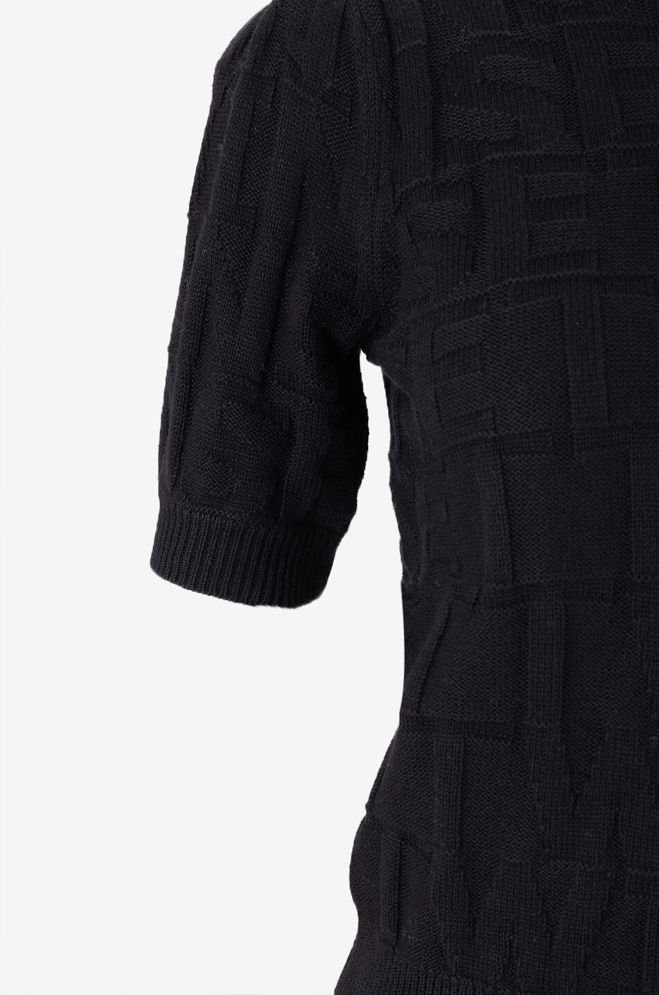 Kurzärmeliger Pullover aus Baumwolle und Kaschmir
