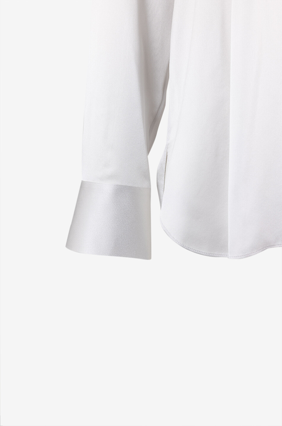 VINCE Bluse aus Seide Band Collar Damen GRAU 3