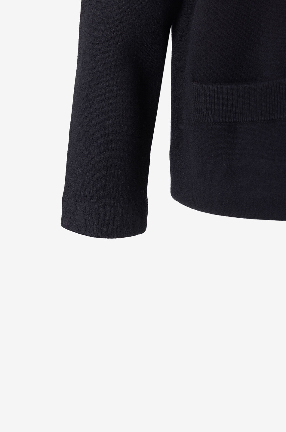 VINCE Cardigan court boutonné en laine et coton Femme NOIR 7