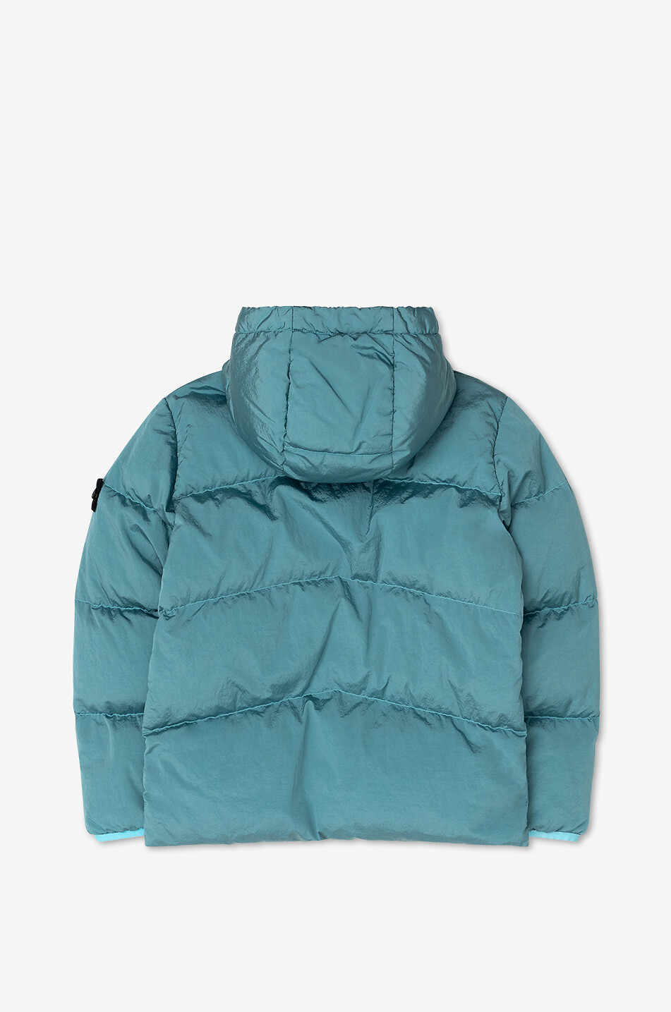 40819 Nylon Metal Econyl hooded children's down jacket