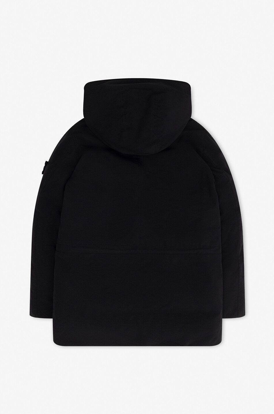 STONE ISLAND JUNIOR Wattierter Kinderparka mit Kapuze 40434 Soft Shell-R_E.Dye Junge SCHWARZ 2