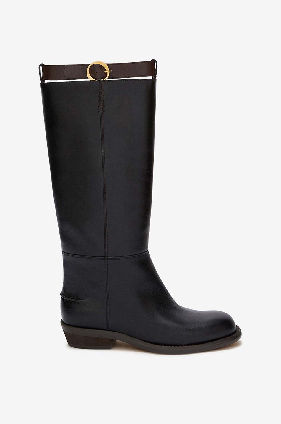 Bottes plates en cuir lisse Emilie 25