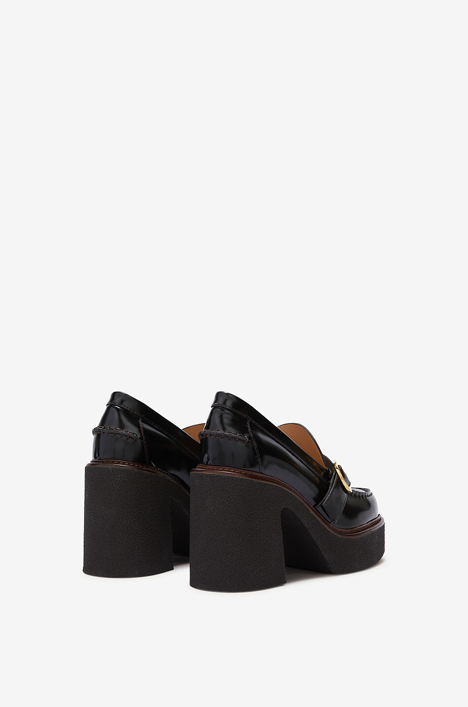 Mocassins à plateau en cuir verni Gabriella 75