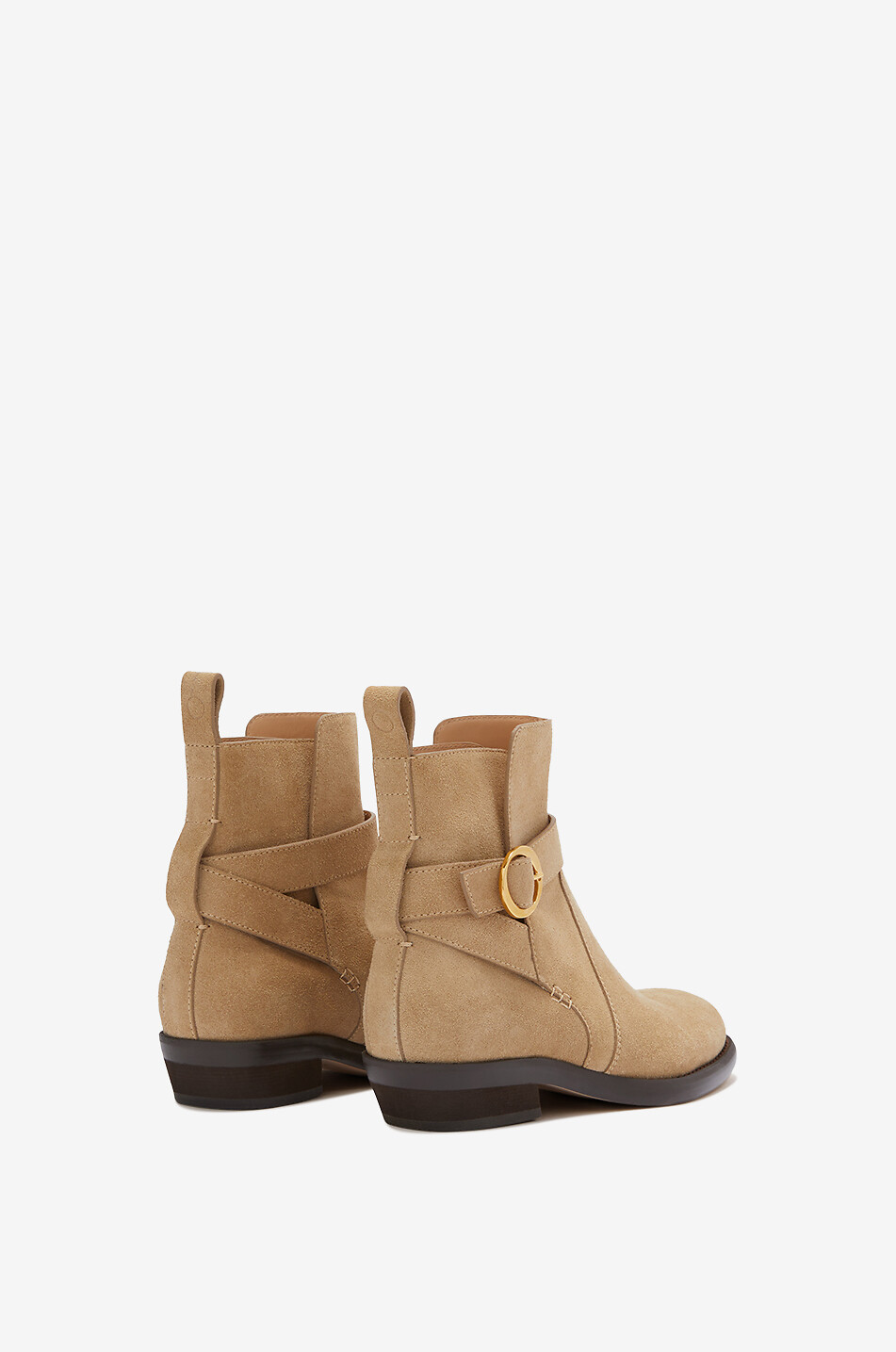 Bottines plates en daim Ornella 25