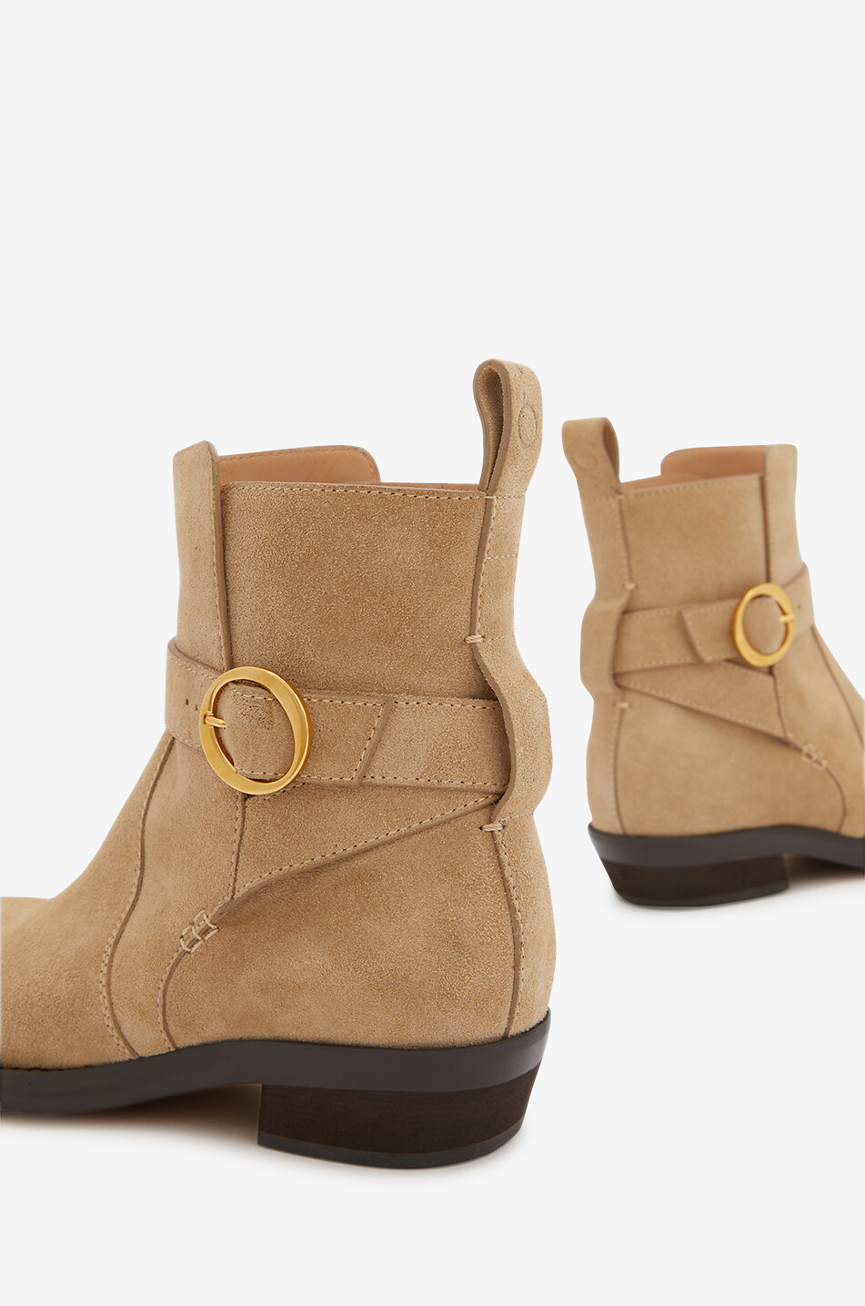 Bottines plates en daim Ornella 25