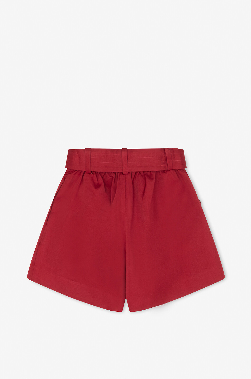 Mädchen-Shorts aus Sati mit Bundfalten Duchesse