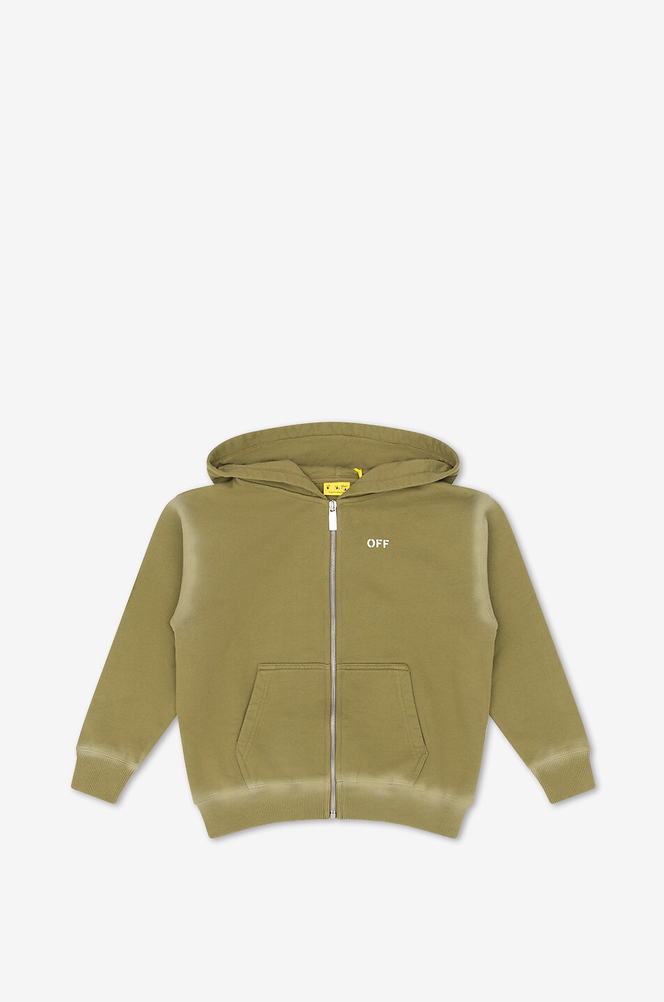 Sweat-shirt zippé à capuche garçon Off Stamp