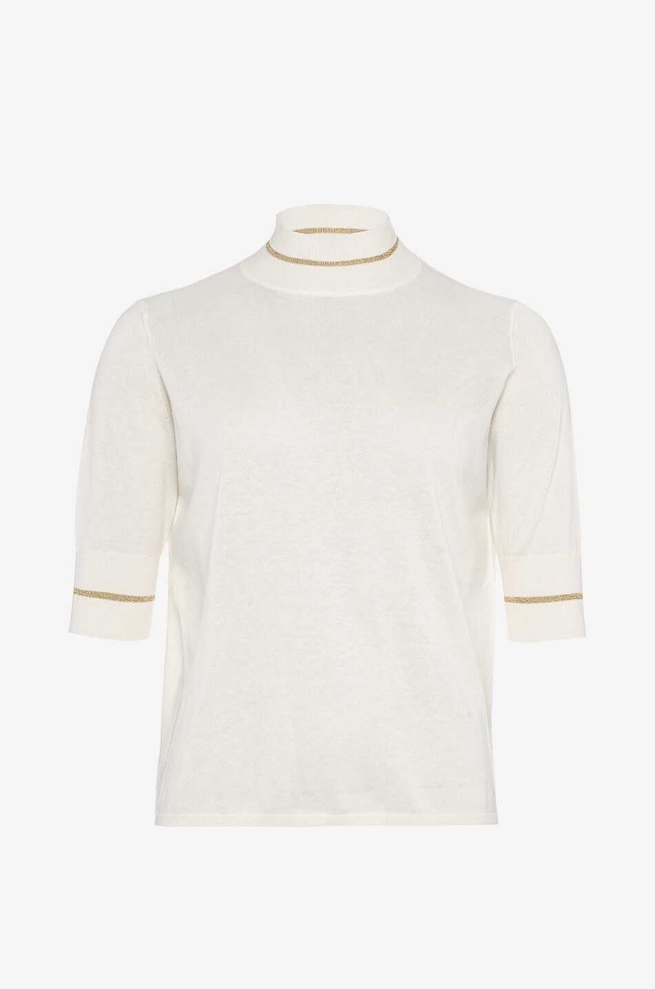 ERES Kurzarm-Pullover aus Kaschmir Decembre Damen CREMEFARBEN 1