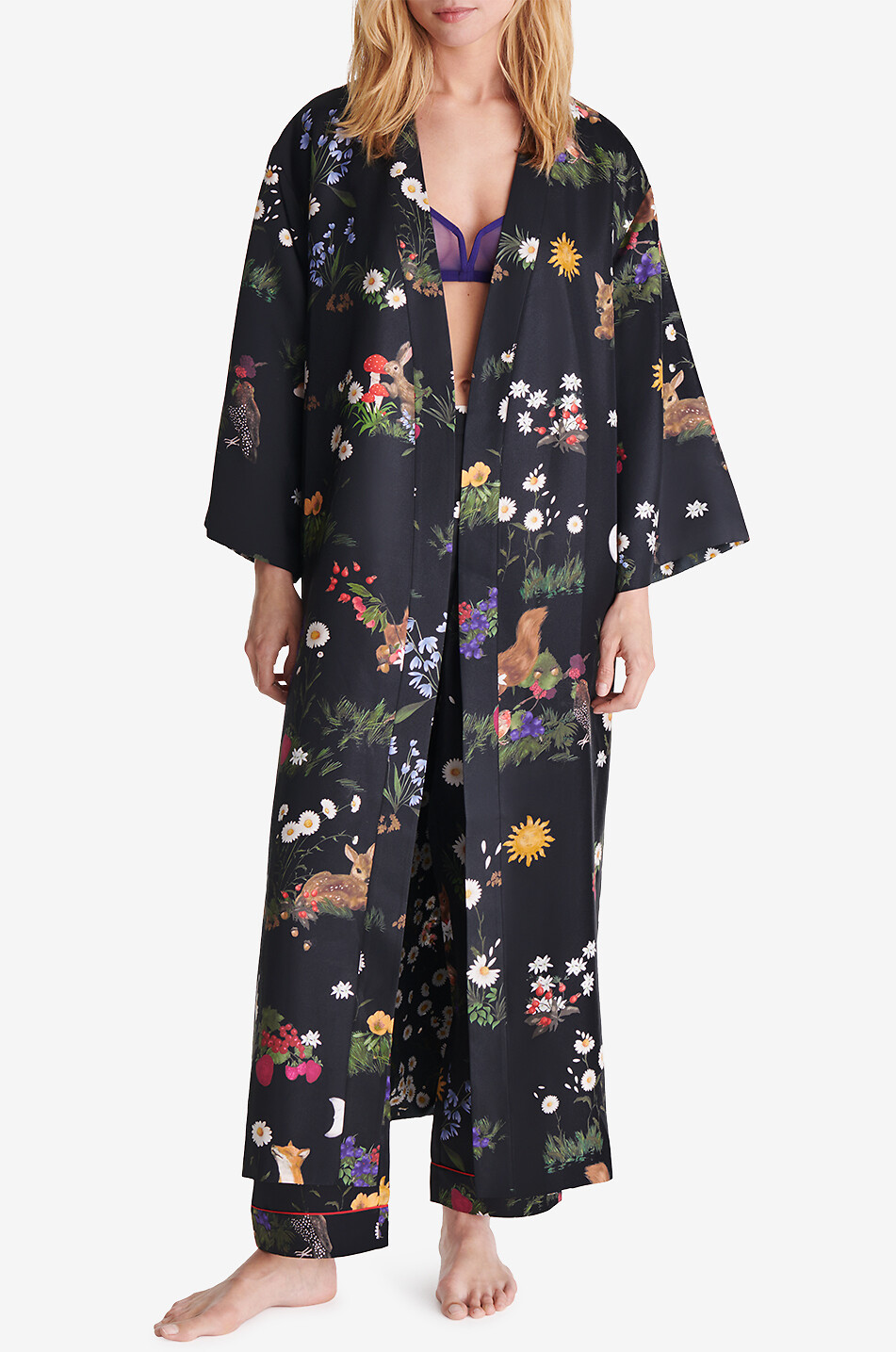 ERES Seidentwill-Kimono mit Print Passionnement Damen BUNT 3