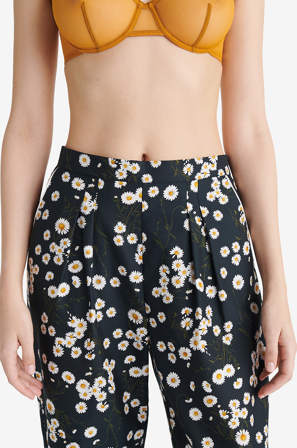 ERES Bas de pyjama en sergé de coton et soie Beaucoup Femme MULTICOLORE1 4