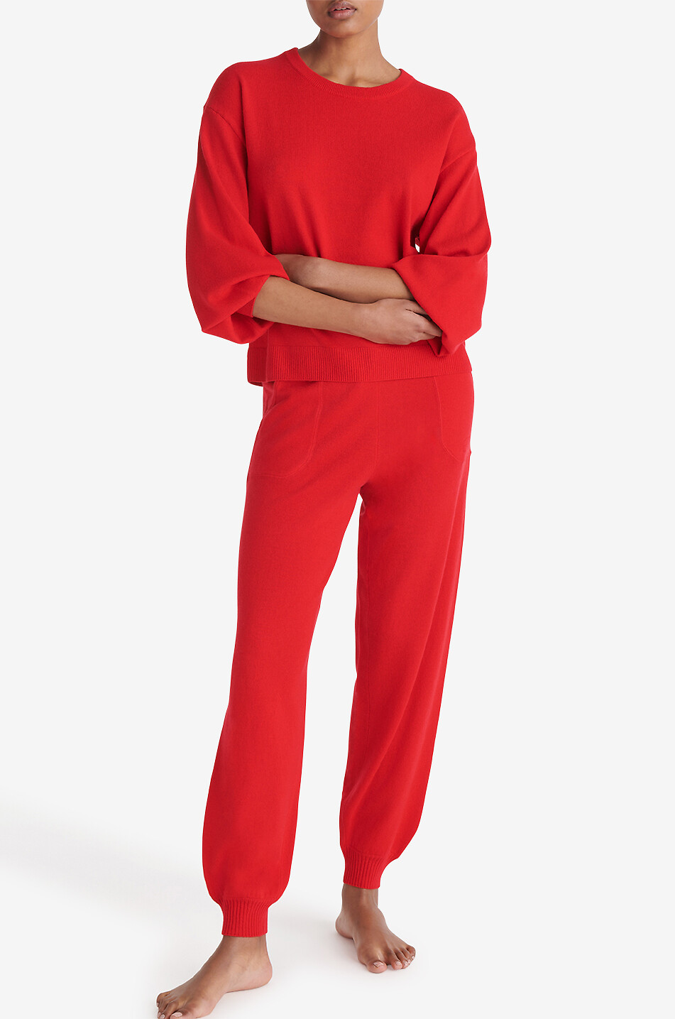 Knit jogging trousers online