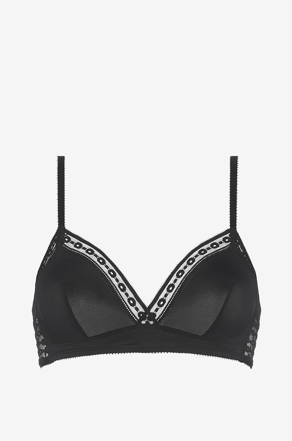 Rituel jersey and lace triangle bra