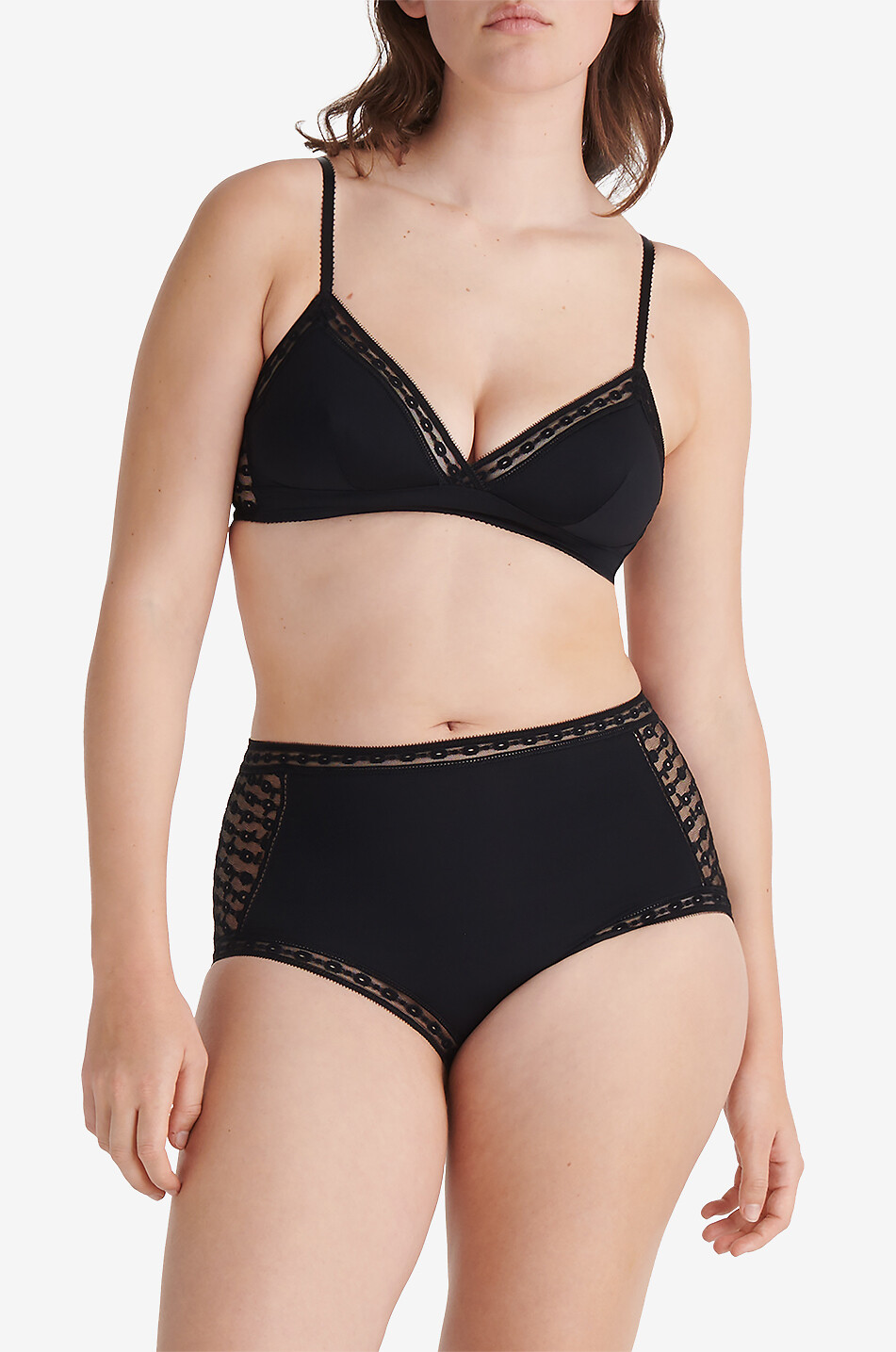ERES Triangel-BH aus Jersey und Spitze Rituel Damen SCHWARZ 4