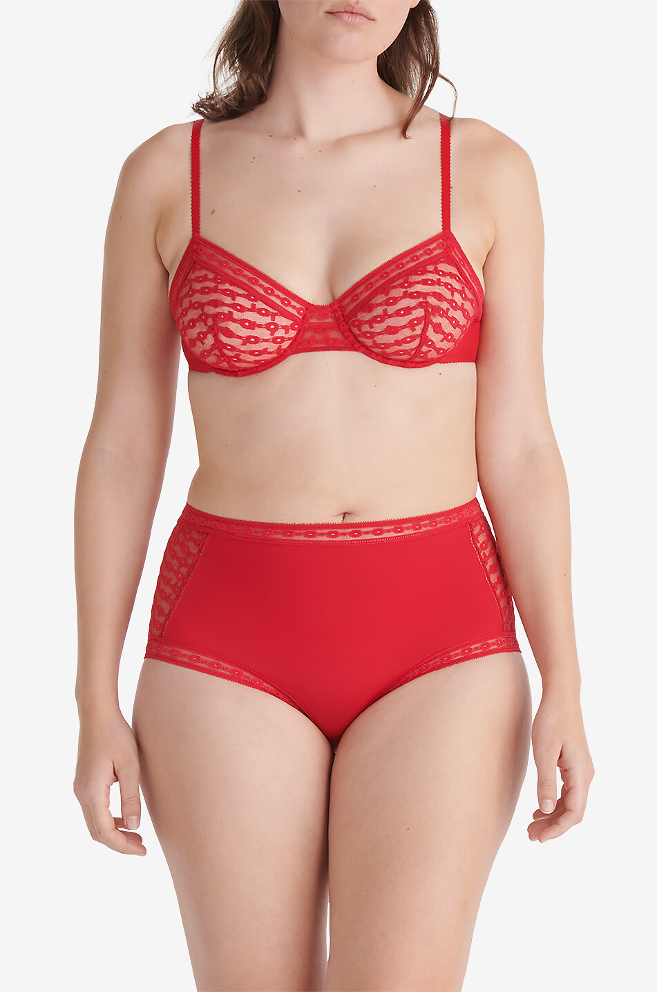 ERES Bügel-BH aus Spitze Immortelle Damen ROT 3