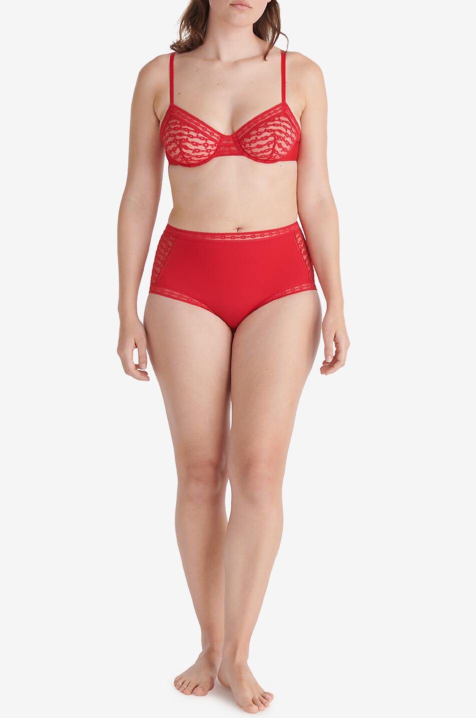 ERES Bügel-BH aus Spitze Immortelle Damen ROT 5