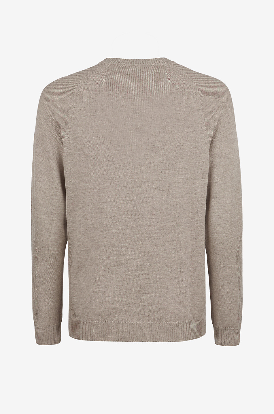 SEASE Pullover mit Rundhalsausschnitt und Raglanärmeln aus Wolle Herren BEIGE 2