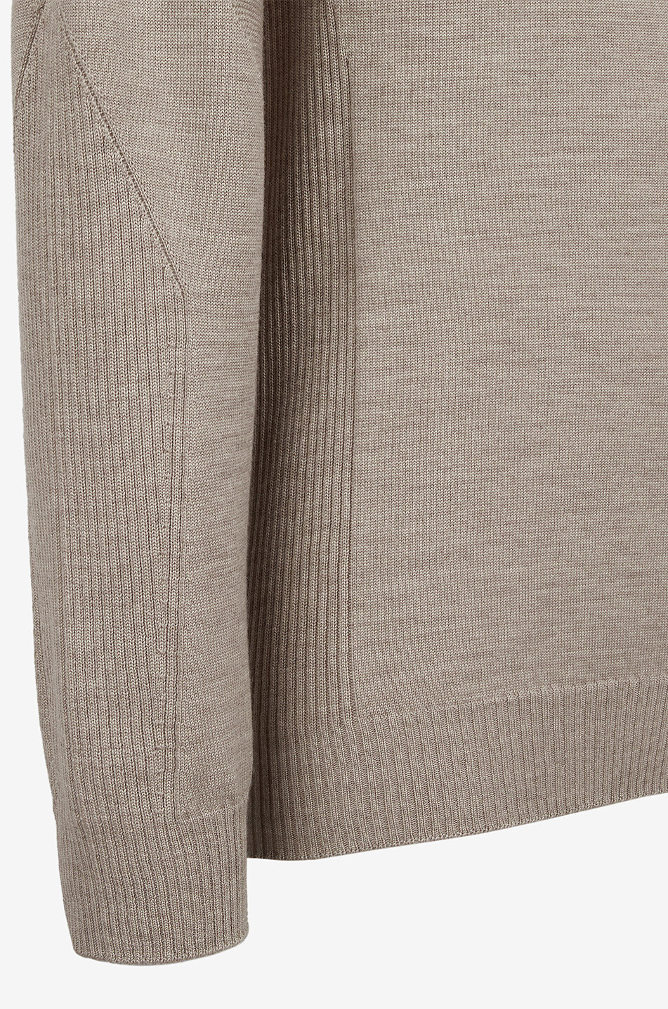 SEASE Pullover mit Rundhalsausschnitt und Raglanärmeln aus Wolle Herren BEIGE 7