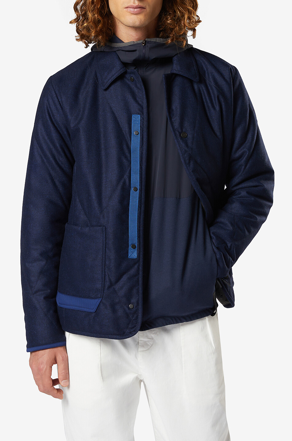 Veste chemise en flanelle matelassée Lulworth