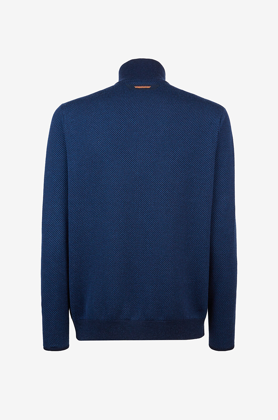 Cashmere and silk half-zip stand-up collar jumper