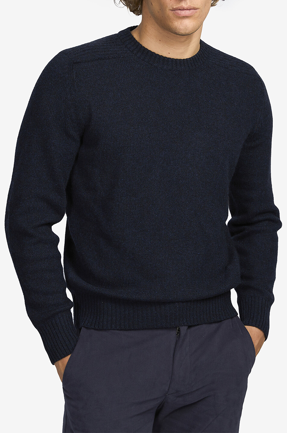 Pullover mit Rundhalsausschnitt aus Kaschmir Coarsehair